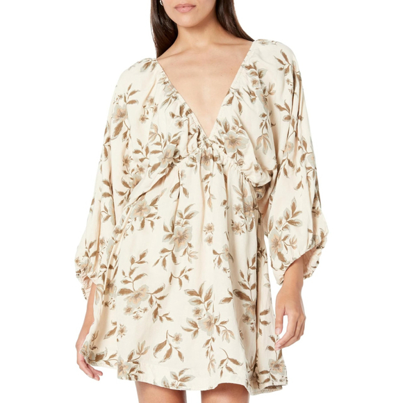 NWT Free People Portia Floral Ivory Mini Tea Combo $148 - Size SM (Women's 4-6) - Picture 2 of 14